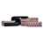 Borsa Clutch Prada in raso nero con zip multiple - vista 7