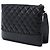 Clutch Chanel Medium Gabrielle O Case in vitello invecchiato nero - vista 2