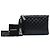 Clutch Chanel Medium Gabrielle O Case in vitello invecchiato nero - vista 7