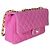 Gabrielle Borsa Chanel Medium Flap in jersey traforato matelassé rosa - vista 3