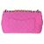 Gabrielle Borsa Chanel Medium Flap in jersey traforato matelassé rosa - vista 4