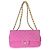 Gabrielle Borsa Chanel Medium Flap in jersey traforato matelassé rosa - vista 7