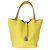 Hermès Lime Mimosa Clemence Niloticus Crocodile Touch Picotin Lock 22 PHW Giallo - vista 8