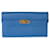 Portafoglio Hermès Kelly Longue in pelle Epsom Bleu Hydra GHW Blu  - vista 1
