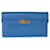 Portafoglio Hermès Kelly Longue in pelle Epsom Bleu Hydra GHW Blu  - vista 7