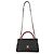 Gabrielle Borsa Chanel Medium Coco Top Handle in pelle caviar matelassé nera e lucertola Nero - vista 5