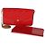 Louis Vuitton Red Monogram Vernis Felicie Pochette Rosso
