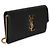 Portafoglio a catena Saint Laurent Uptown in pelle Grain de Poudre nera - vista 4