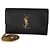 Portafoglio a catena Saint Laurent Uptown in pelle Grain de Poudre nera - vista 8