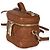 Beauty case Micro Lady Dior in pelle d'agnello Cannage marrone Christian Dior - vista 3