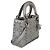 Mini borsa Lady Dior in raso grigio con cristalli Cannage Christian Dior Marrone - vista 4