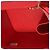 Mini Vanity Case Chanel in pelle caviar matelassé rossa Rosso - vista 5
