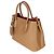 Prada Caramel Red Saffiano Medium Cuir Tote Castaño - vista 3