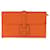 Clutch Hermès Orange Swift Jige Duo Laranja  - vista 1