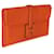 Clutch Hermès Orange Swift Jige Duo Laranja  - vista 4
