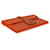 Clutch Hermès Orange Swift Jige Duo Laranja  - vista 7