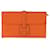 Clutch Hermès Orange Swift Jige Duo Laranja  - vista 8