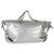 Saint Laurent Medium ID Schultertasche aus silbernem metallischem Crash-Kalbsleder - Ansicht 2