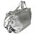 Saint Laurent Medium ID Schultertasche aus silbernem metallischem Crash-Kalbsleder - Ansicht 4