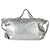 Saint Laurent Medium ID Schultertasche aus silbernem metallischem Crash-Kalbsleder - Ansicht 8