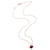 Pendentif Sweet Hearts en or rose et cornaline Van Cleef & Arpels  - vue 3
