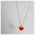 Pendentif Sweet Hearts en or rose et cornaline Van Cleef & Arpels  - vue 5