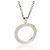 Bulgari Pendente Cerchio in Oro Bianco e Diamanti BVLGARI