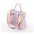 Borsa a mano 2Way Delvaux Tempête GM in vinile e gomma, rosa - vista 4