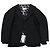 Maison Martin Margiela Maison Margiela Black Blazer with Lace Overlay, Size 40