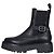 Céline Botas Celine de cuero negro con hebilla plateada - EU 39 de segunda mano