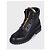 Balmain Black Leather Boots with Gold-Tone Hardware Sz.39 Pre-owned - view 3