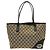 Gucci New Britt Tote GG Canvas and leather Medium Beige
