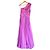 Vestido largo Zuhair Murad violeta asimétrico de seda Púrpura