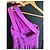Vestido largo Zuhair Murad violeta asimétrico de seda Púrpura - vista 5