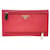 Pouch Triangle Prada in pelle Saffiano Nero Bianco Rosso Multicolore Arancione Giallo