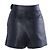 Shorts Hermès em couro de cabra grão preto - vista 3