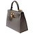 Hermès Borsa HERMES Kelly 25 in Pelle Grigia - 103810 Grigio - vista 5