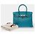 Hermès Borsa HERMES Birkin 30 in Pelle Blu - 103813 - vista 2