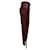 Chanel 2022 Lammlederhose in Burgundy, seidengefüttert, mit CC-Logo Schmuckknopf Bordeaux  - Ansicht 2