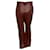 Chanel 2022 Lammlederhose in Burgundy, seidengefüttert, mit CC-Logo Schmuckknopf Bordeaux  - Ansicht 3