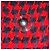 Abrigo de tweed largo medio cruzado Chanel Rojo / Azul / Negro Multi con botones logo CC - vista 7