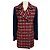 Chanel Red / Navy Blue Multi 2017 Double Breasted Wool Tweed Coat with CC Logo Buttons Multiple colors
