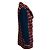 Chanel Red / Navy Blue Multi 2017 Double Breasted Wool Tweed Coat with CC Logo Buttons Multiple colors - view 2