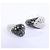 Orecchini De Grisogono Heart White x Black Diamond WG Bianco - vista 5