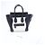 Céline Borsa a mano Celine Luggage Micro in pelle Nero x Bianco - vista 15