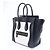 Céline Borsa a mano Celine Luggage Micro in pelle Nero x Bianco - vista 2