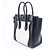 Céline Borsa a mano Celine Luggage Micro in pelle Nero x Bianco - vista 4