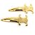 Céline Fermi capelli Celine GP Hair Clip Triomphe Accessory D'oro - vista 2