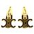 Céline Fermi capelli Celine GP Hair Clip Triomphe Accessory D'oro - vista 3
