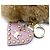 Céline CELINE Triomphe Pom Charm - Leather x Shearling Marrone Rosa - vista 6